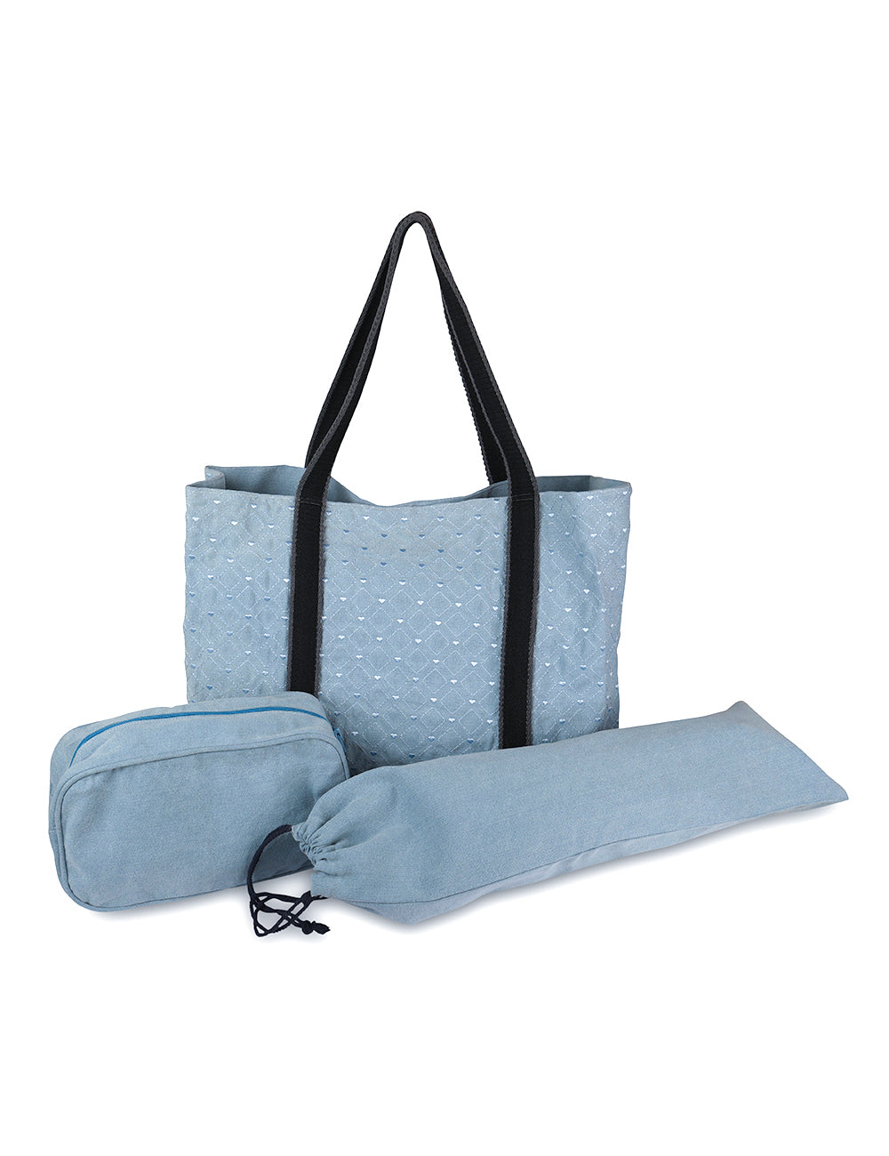 Heart of the Game Embroidered 3-Piece Mahjong Bag Set