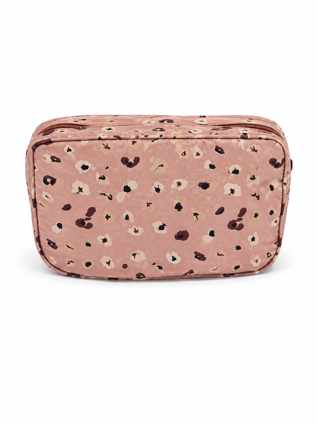 Printed Tile Pouch — Blush Petal