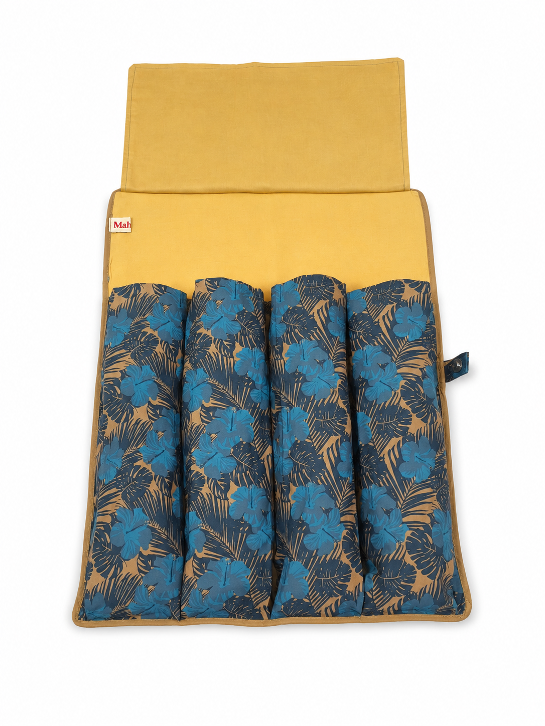 Printed Folio Rack Pouch — Indigo Bloom