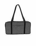 Printed Mahjong Bag — Monochrome Wave