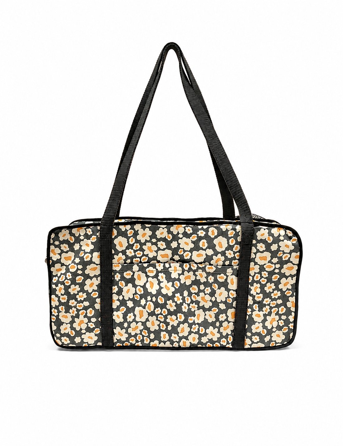 Printed Mahjong Bag — Daisy Noir
