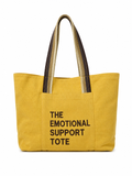 Emotional Support Mahjong Embroidered 3-Piece Mahjong Tote Bag Set