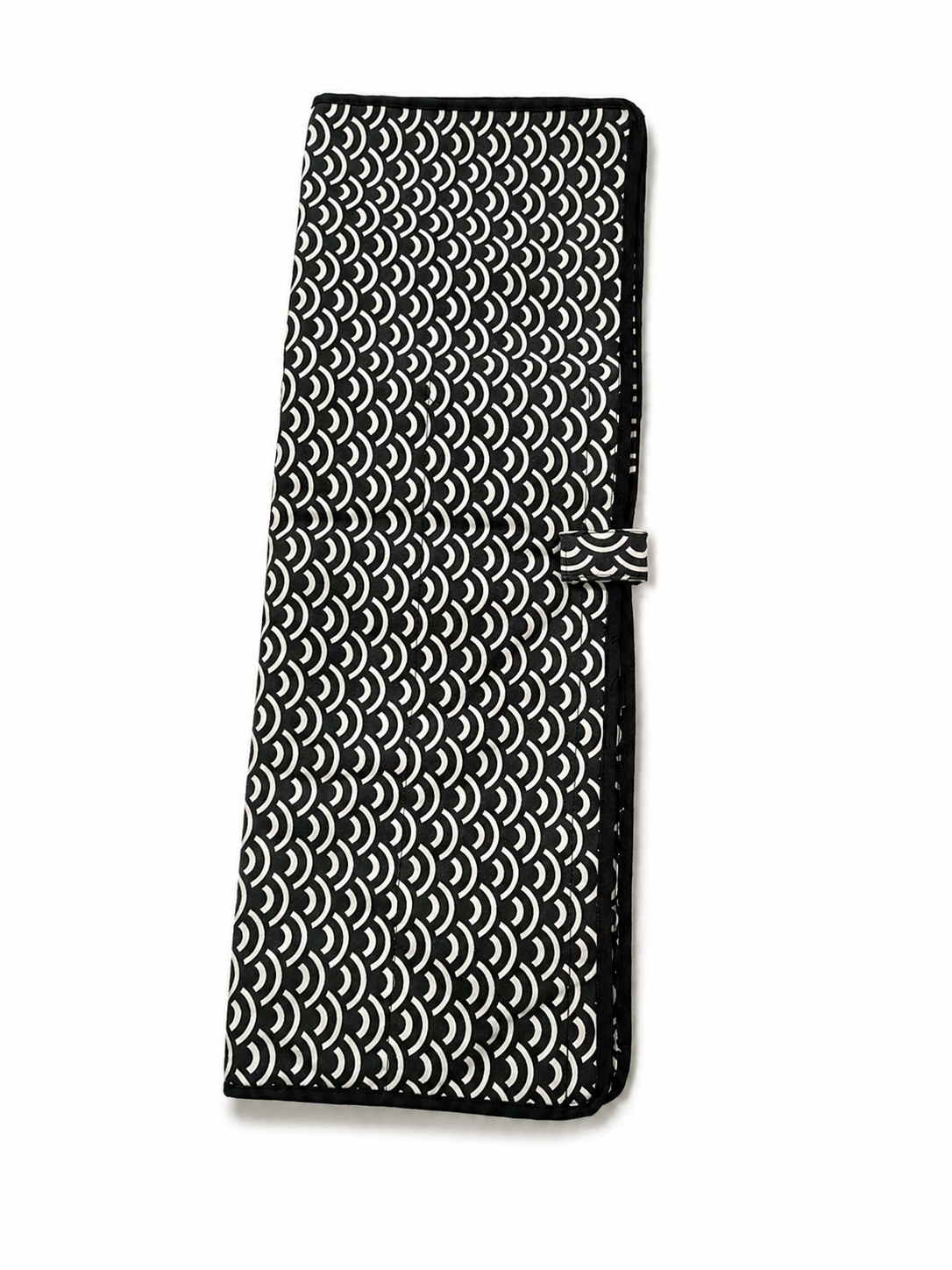 Printed Folio Rack Pouch — Monochrome Wave