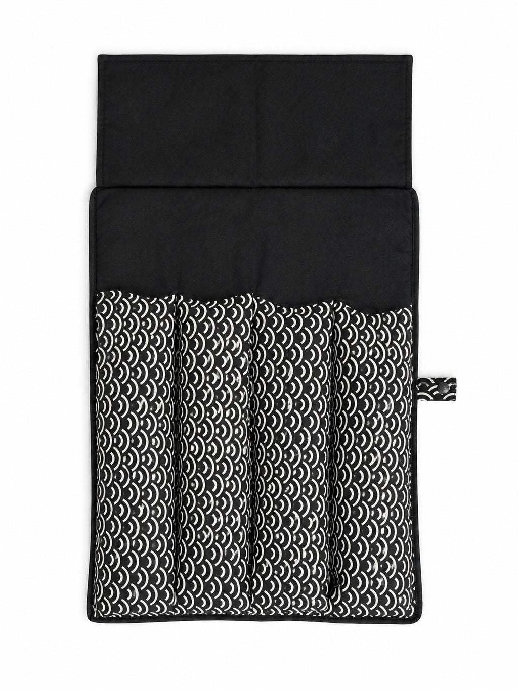 Printed Folio Rack Pouch — Monochrome Wave