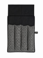 Printed Folio Rack Pouch — Monochrome Wave