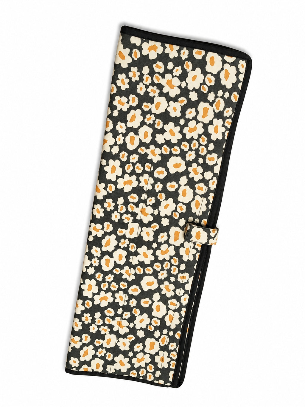 Printed Folio Rack Pouch — Daisy Noir