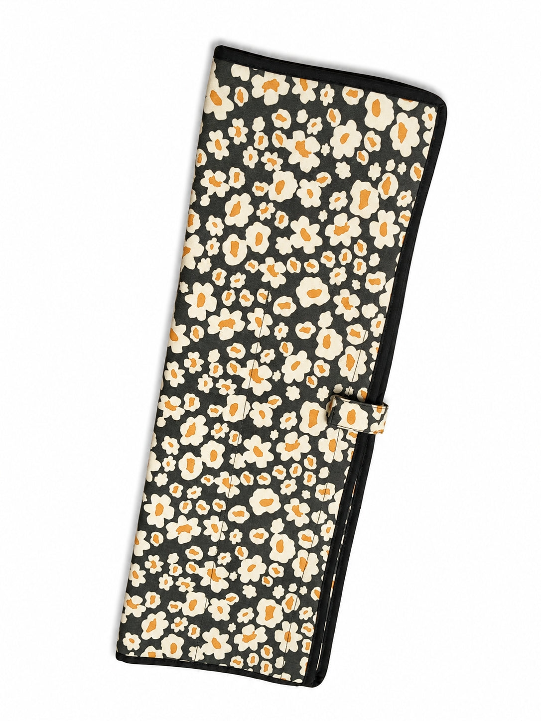 Printed Folio Rack Pouch — Daisy Noir